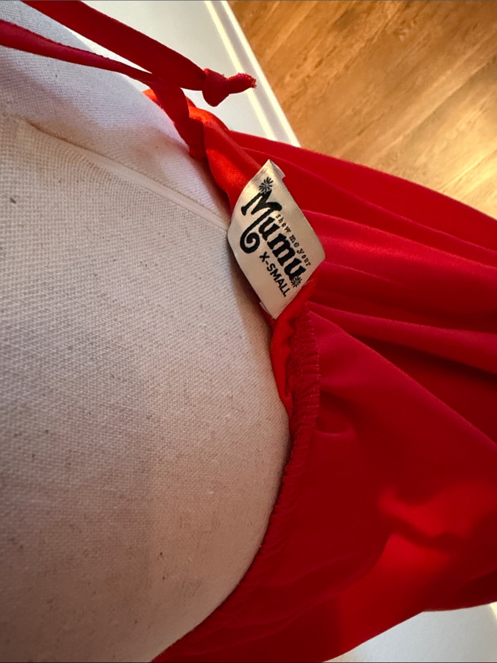Red Halter Swing Dress View 4